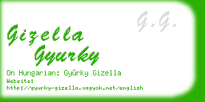 gizella gyurky business card